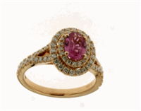 Anillo Crivelli Mujer ZAFFIRO ROSA in Oro rosa Zaffiro rosa 0.94 Ct 14320308 - 14320308